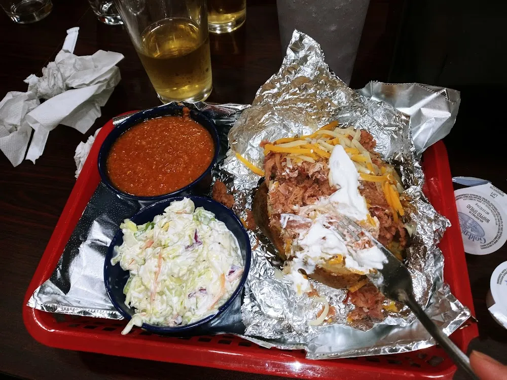 BBQ Spud Brunswick Stew Cole Slaw